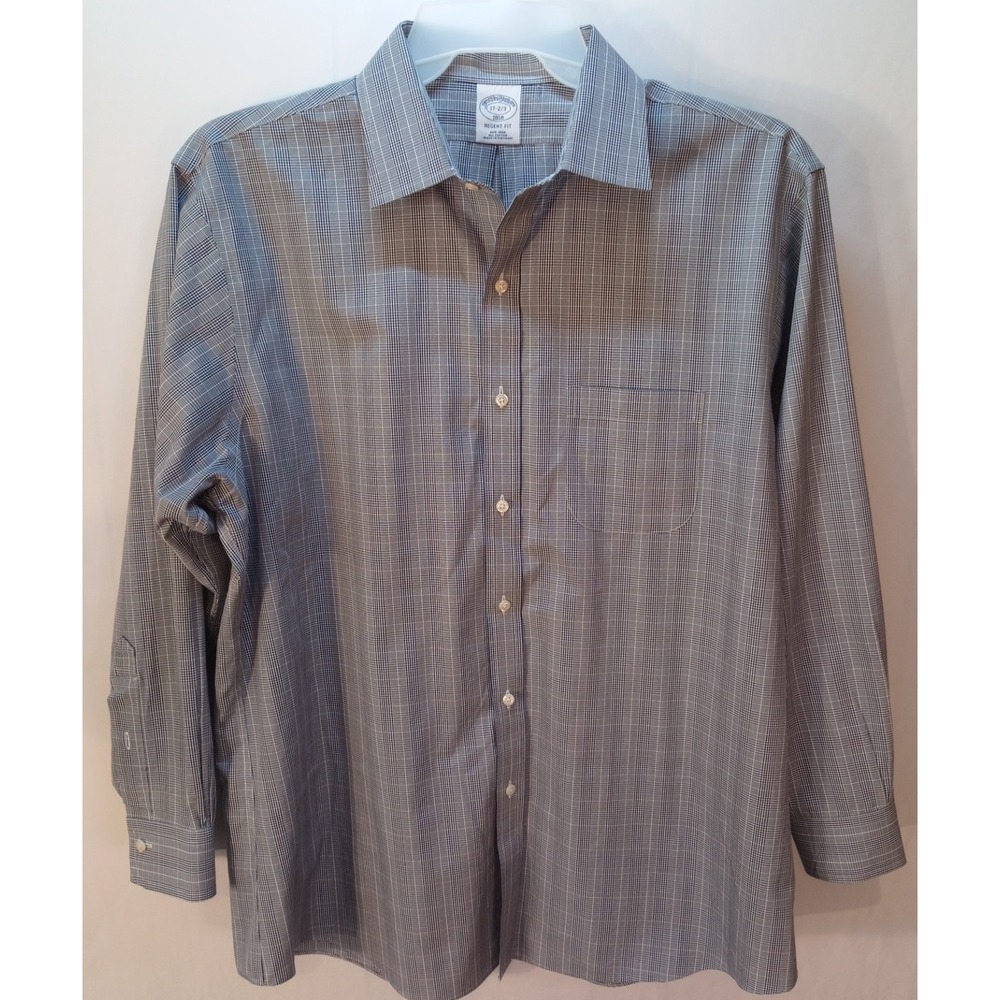 Men's Brooks Brothers 1818 Regent Long Sleeve Button Down Shirt, 17 2/3
